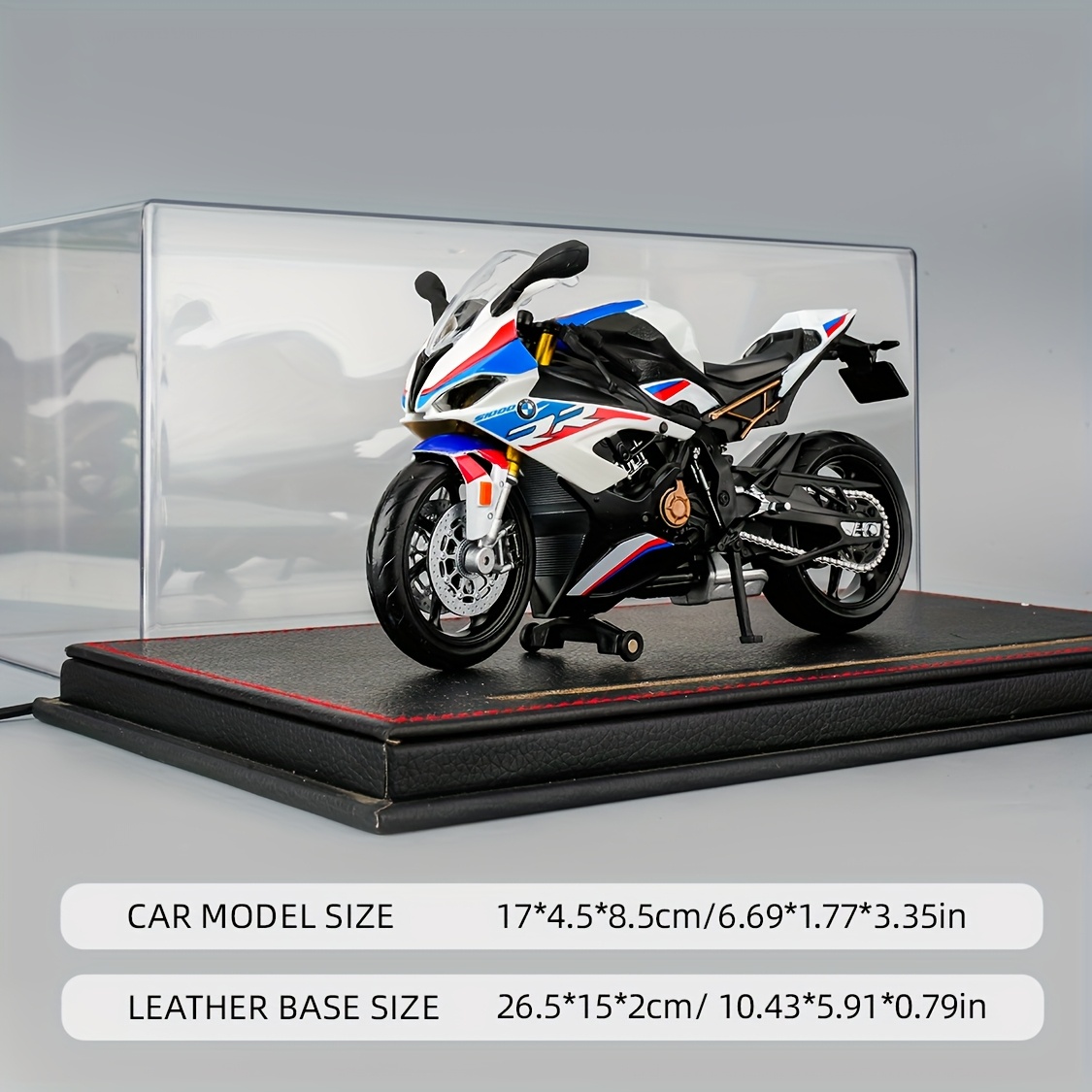 Image of 1:24 Scale Simulation Heavy-duty Motorcycle Model, Alloy Motorcycle Figurine Decoration, Collection Motorcycle Model, Birthday Gift, With Premium Acrylic Dust Cover