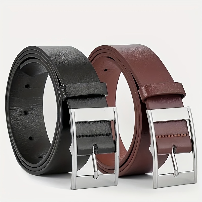 TEMU Ceinture décontractée unisexe 1/2 pièces, polyvalente pour les fêtes, les vacances, , la Saint-Valentin et Noël
