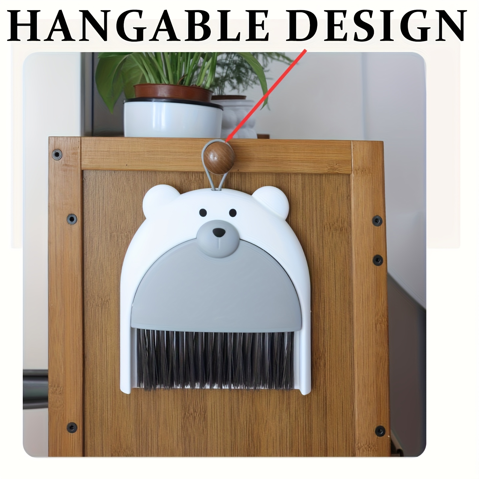 office desktop mini broom and dustpan set compact cleaning tool suitable for office desk window sill keyboard cleaning and home kitchen   in gray brown and yellow Product details 3