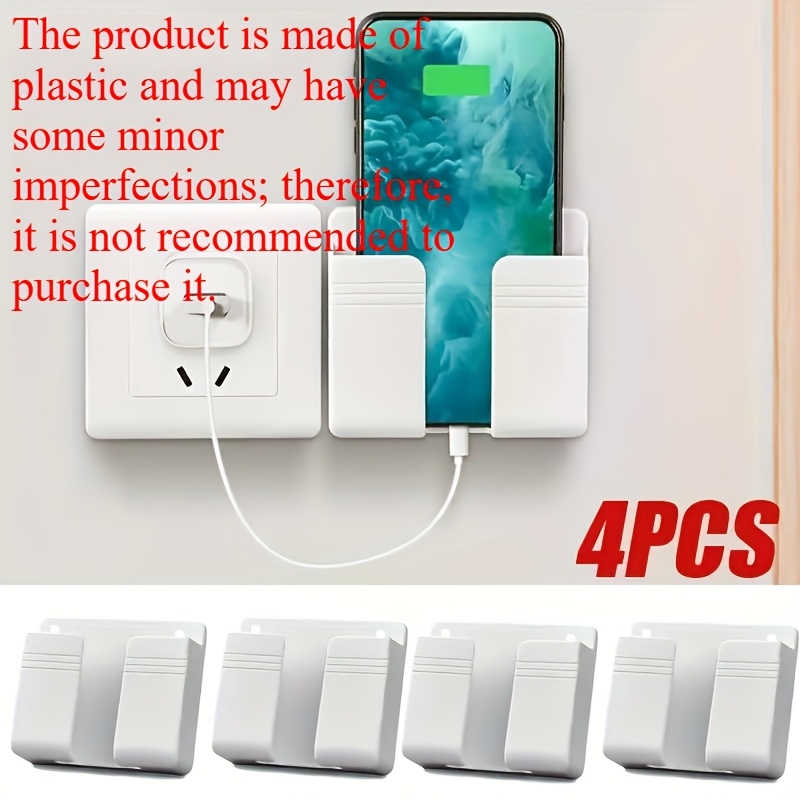 TEMU Set Supporti Multifunzione da Parete per Telefono con Adesivo & Porta Telecomando - per Uso e , Supporto per Telefono