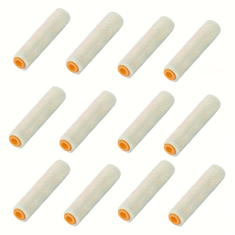 TEMU 12 Paint Roller Sleeves, Mini Brushes, Reusable Durable Paint Roller Sleeves, A Painting Tool For Home Wall Repair