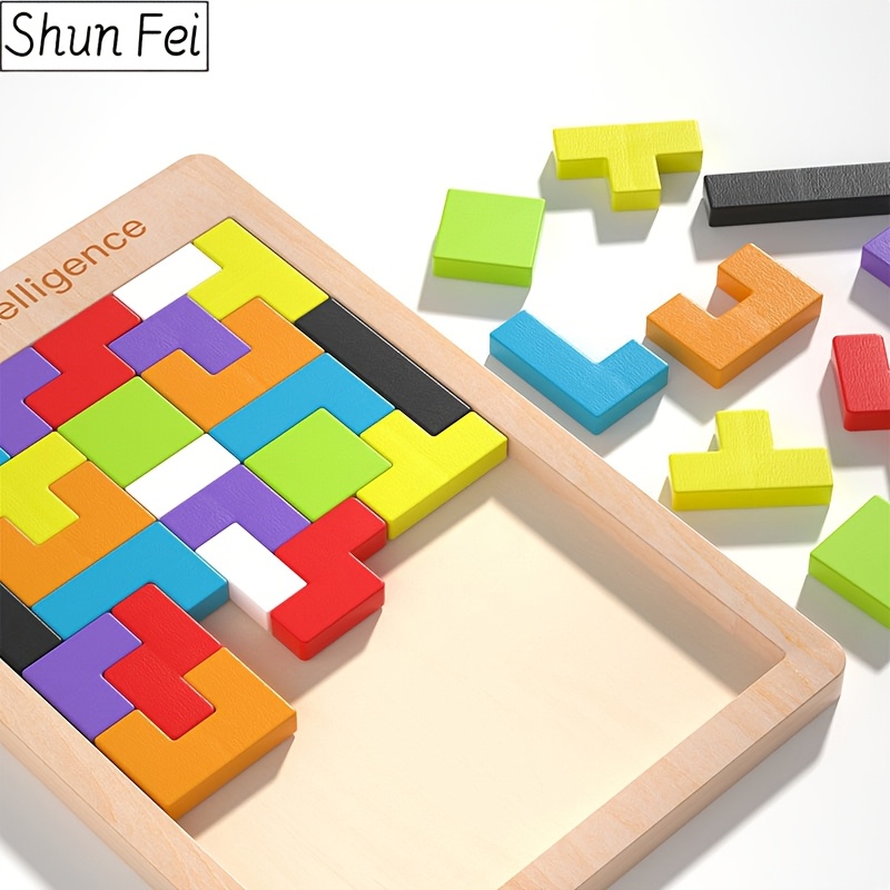 Wooden Blocks Puzzle, Colorful 3D Game