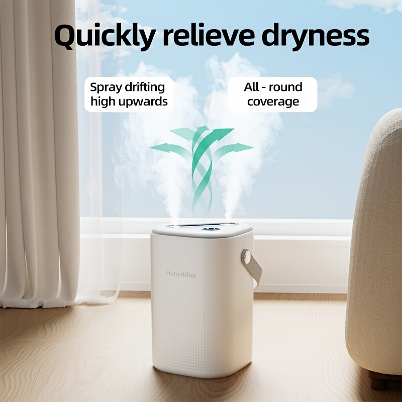 [silencioso|] humidificador de   nebulización de gran capacidad ultra silencioso - humidificador facial, multimodo niebla fría luz   | difusor de aceites esenciales   usb, humidificador para hogar, coche, decoración de dormitorio, humidificador de niebla  