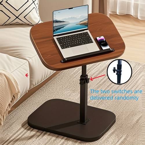 a small table with adjustable height that can degrees and flip over