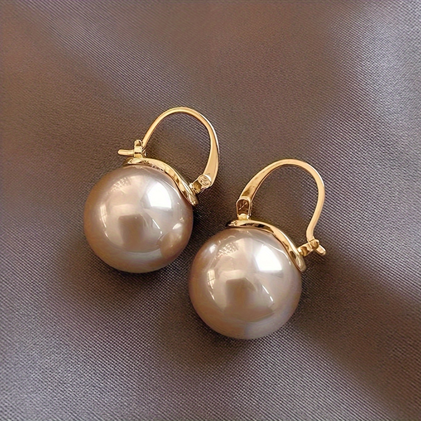 

Boucles D'oreilles Créoles Avec Pendentif En Perle D'imitation Jolie, En Alliage de Zinc, Style Vintage Élégant Pour Femmes, Pour Une Tenue Quotidienne Décontractée