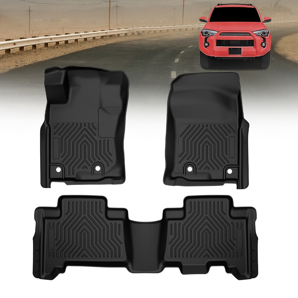 Front And Second Row Floor Mats Designed For 4runner And For Models From 2014 To 2023