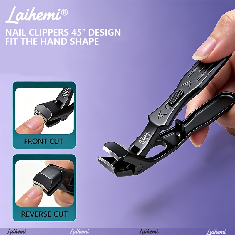 Curved Nail Clippers Set with Ergonomic Design and Storage Box
