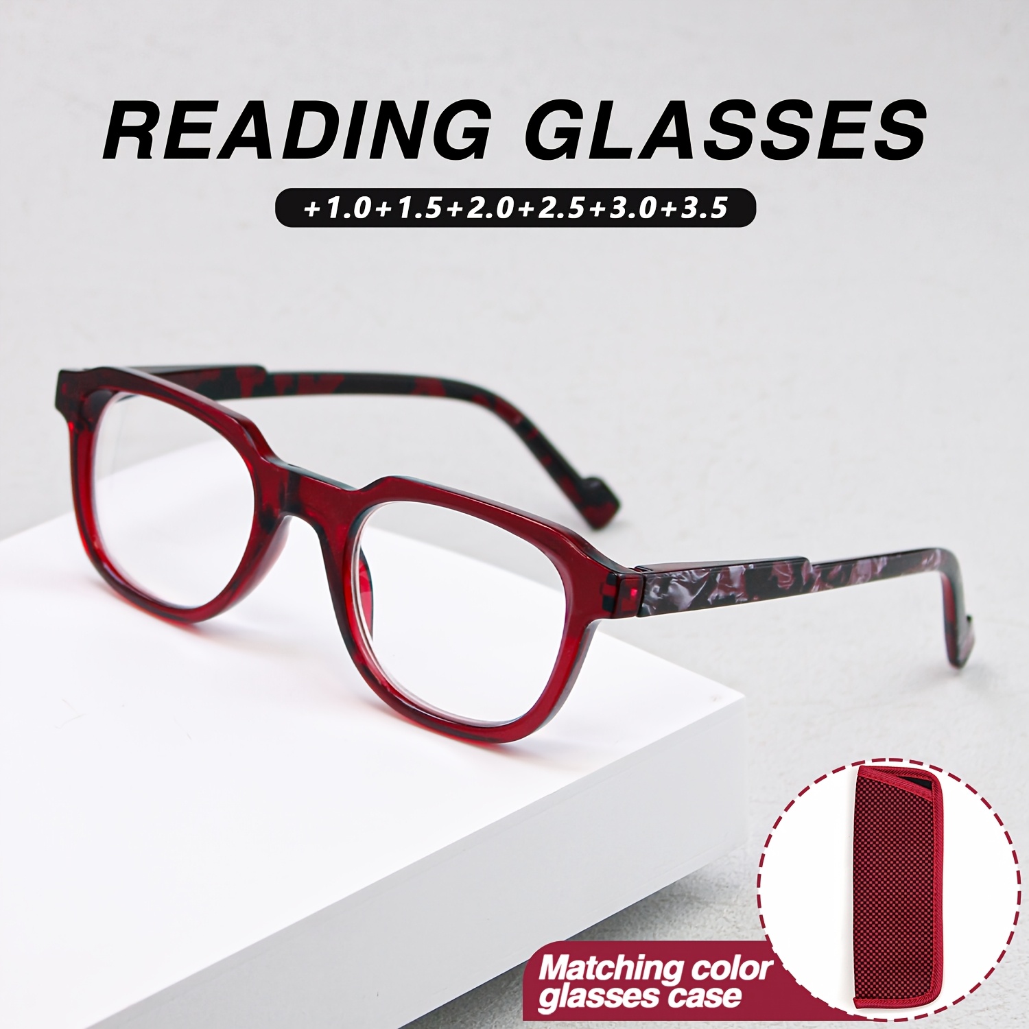 Elegant Fashionable Rectangular Frame Reading Glasses