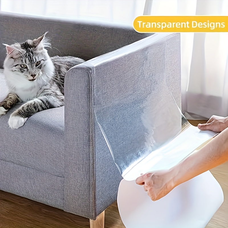 

15-pack Cat Scratch Deterrent Tape, Plastic Furniture Protector Guards, Cat Training Adhesive For Clawing Prevention, Scratch-resistant Sofa Corner For Cats