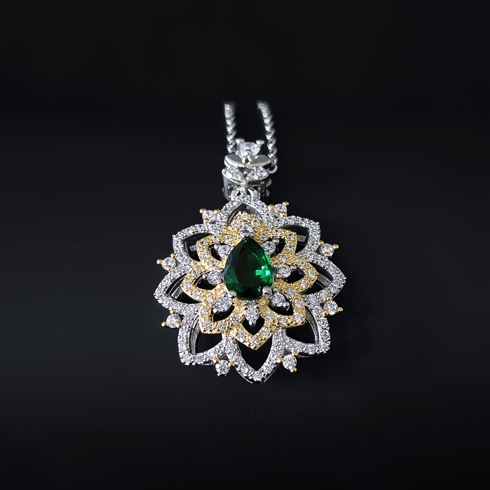 new   elegant synthetic zirconia womens necklace high quality personality pendant necklace engagement wedding gift couple anniversary party jewelry x6867b Product details 2