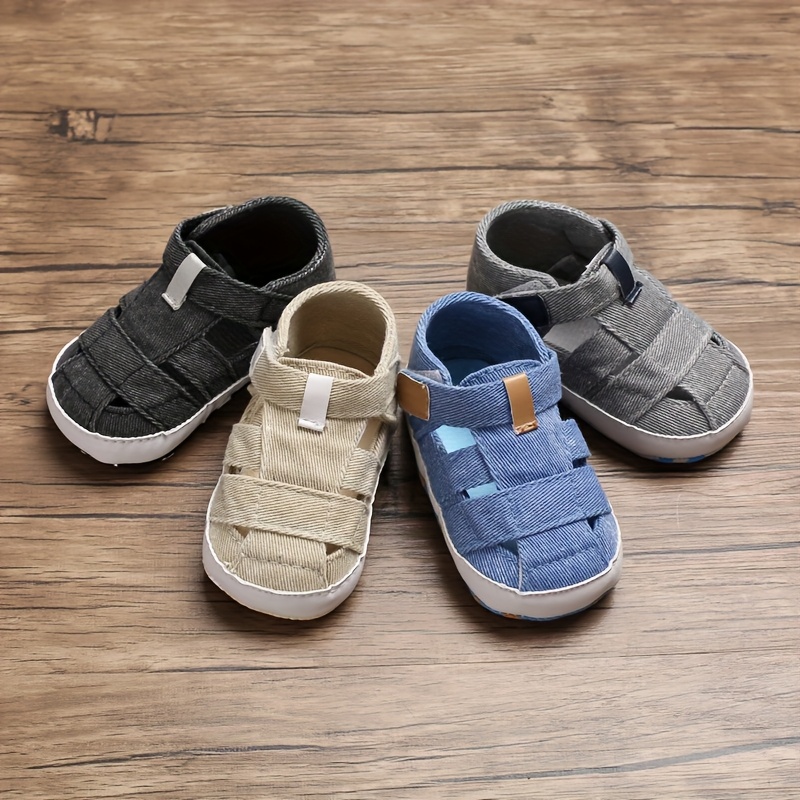 toddler baby sneakers soft sole hook and loop fastener walkers