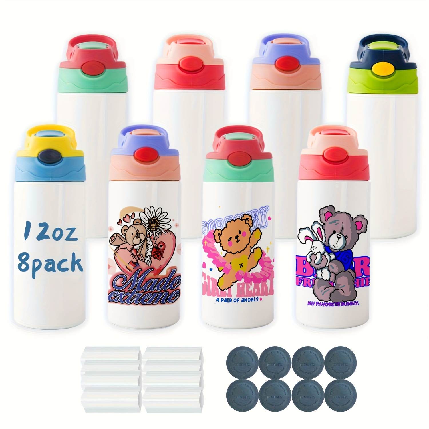 12oz Sublimation Sippy Cup (blank)