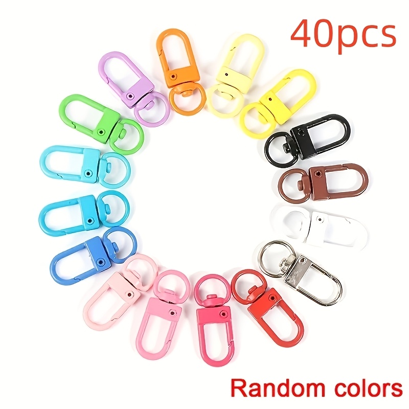 TEMU 40pcs Porte-clés de porte rotatif coloré pour femmes, porte-clés parfait cadeau de Noël. Idéal porte-clés ou accessoire décoratif. Ensemble de