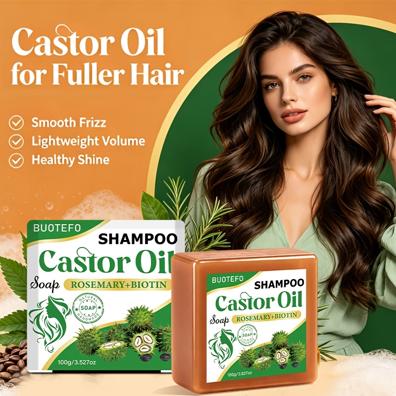 Image of [wash In 7 Days, No Baldness From Staying Up Late] Strong Cleansing Oil Control Volumizing 3-in-1 Solid Handmade Shampoo Soap 100g, With Biotin, Rosemary And Natural Herbal Ingredients, Rich Foam