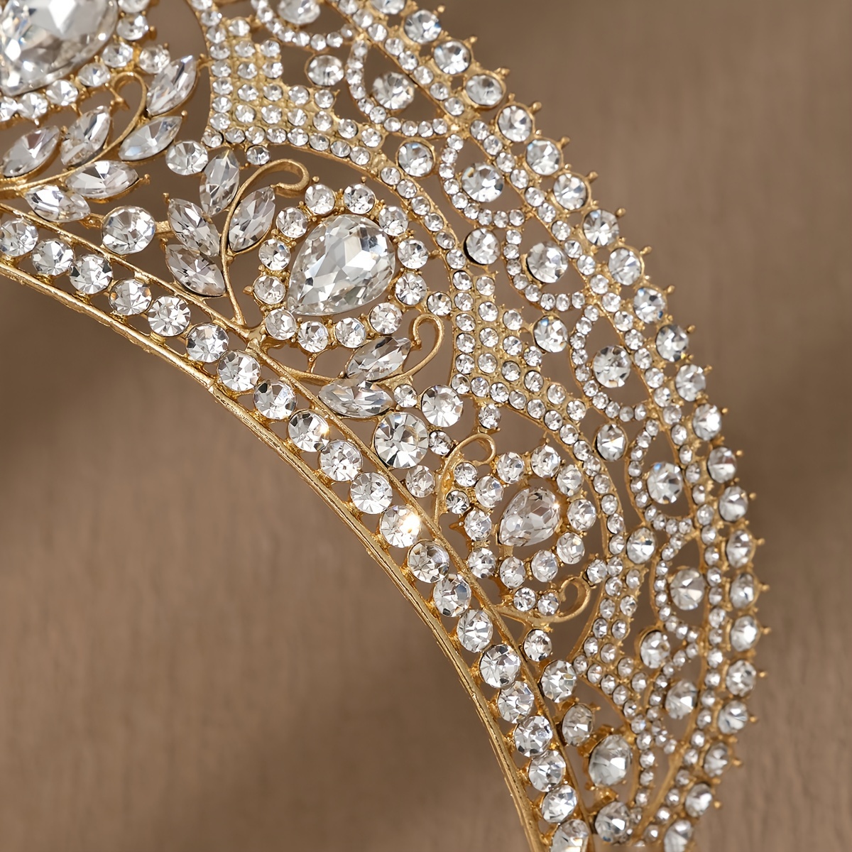 обручальное украшение для волос, наполненное чувством, с короной из капли воды, с бриллиантами, подходящими для взрослой церемонии, сочетающей бриллианты и детали короны 1