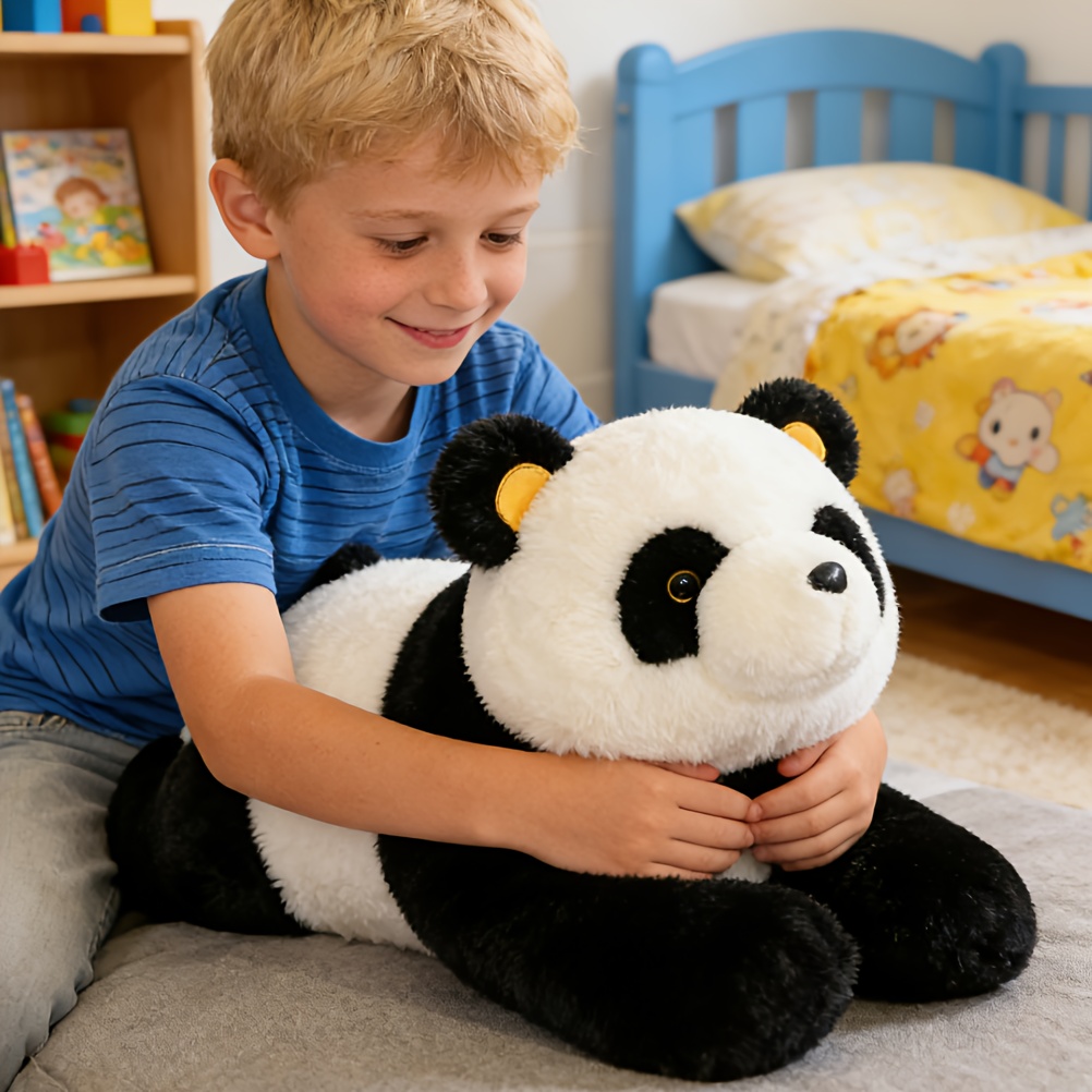 cute plush panda plush toy black and white panda stuffed animal doll   for boys and girls birthday easter valentines day gift   decoration goodies enhancing the atmosphere of home decoration Product details 7