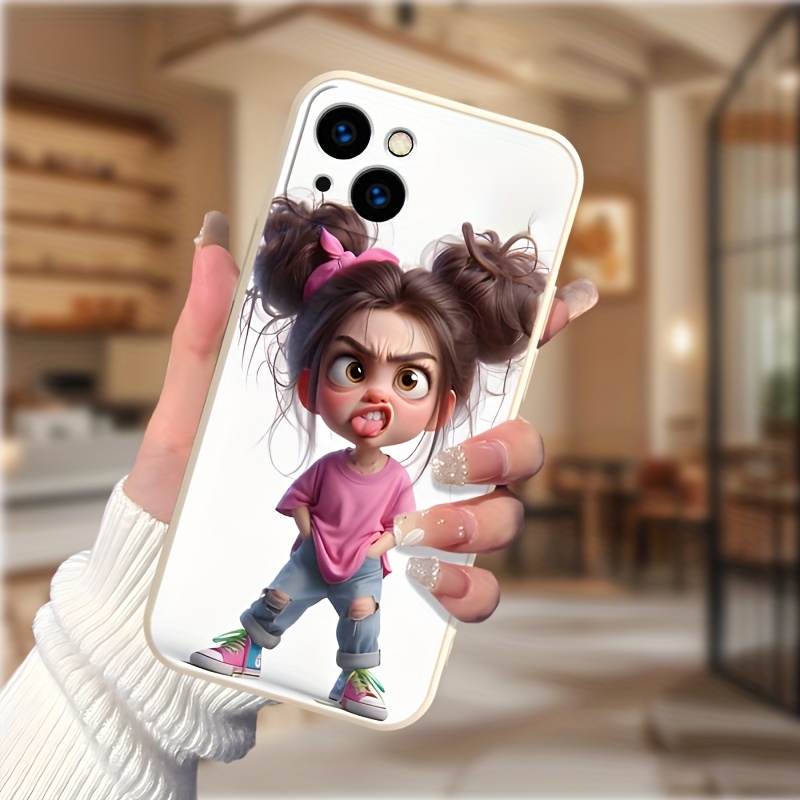 TEMU Матовий чохол для iPhone 16, 16e, 15 Pro Max, 14 Plus, 13, 12, 11 ProMax – Красивий, Мрійливий, Простий, Стильний, Вишуканий, Пара - O36323