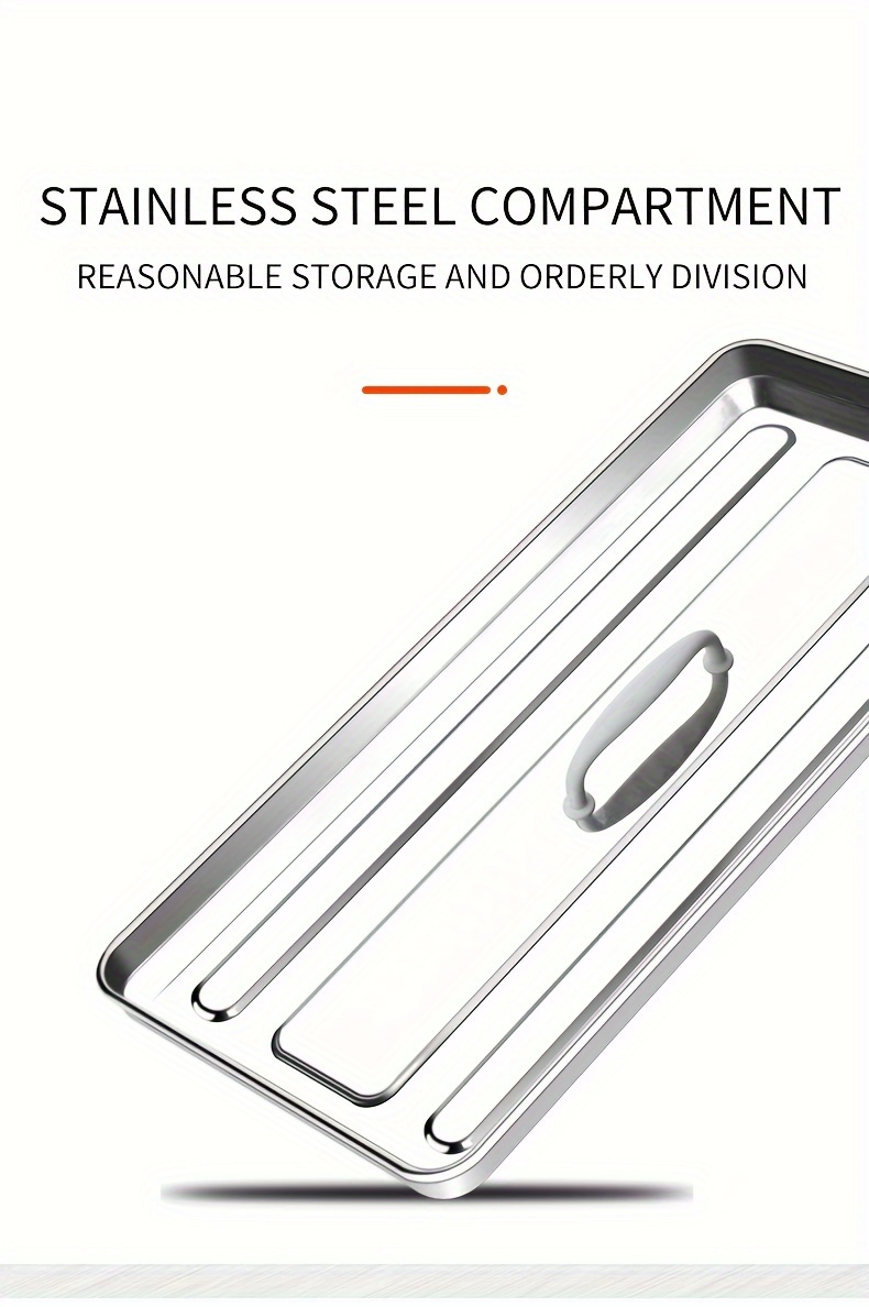 Caja de herramientas de acero inoxidable grado industrial, caja de hierro reforzada, almacenamiento de herramientas de mantenimiento y artículos de ferretería para el hogar