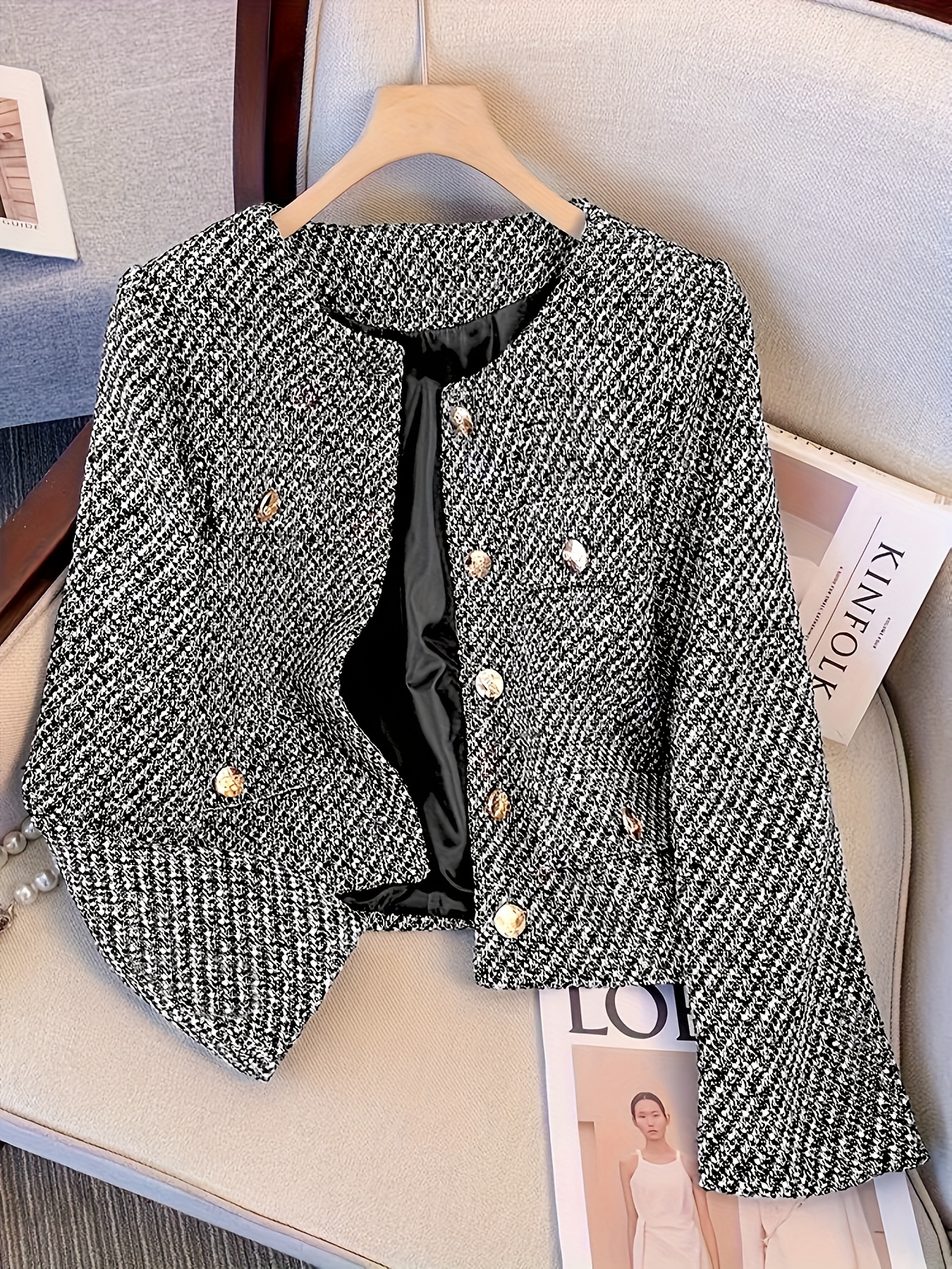 Womens Elegant French Inspired Winter Jacket