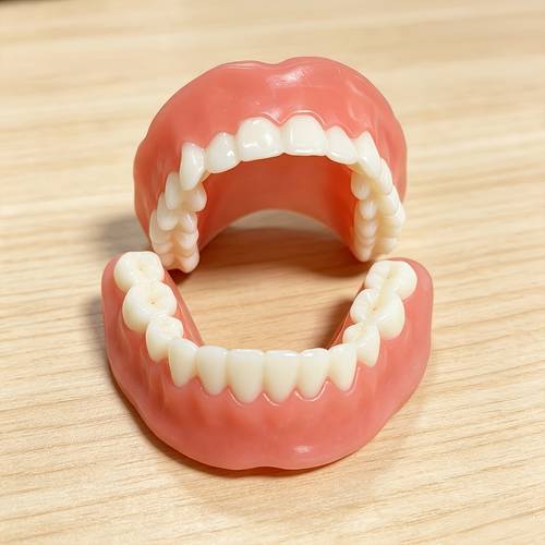 item picture 2pcs installable upper and lower sets for seniors to tooth shapes suitable for daily wear and installation a dental replacement solution flexible design durable dental materials