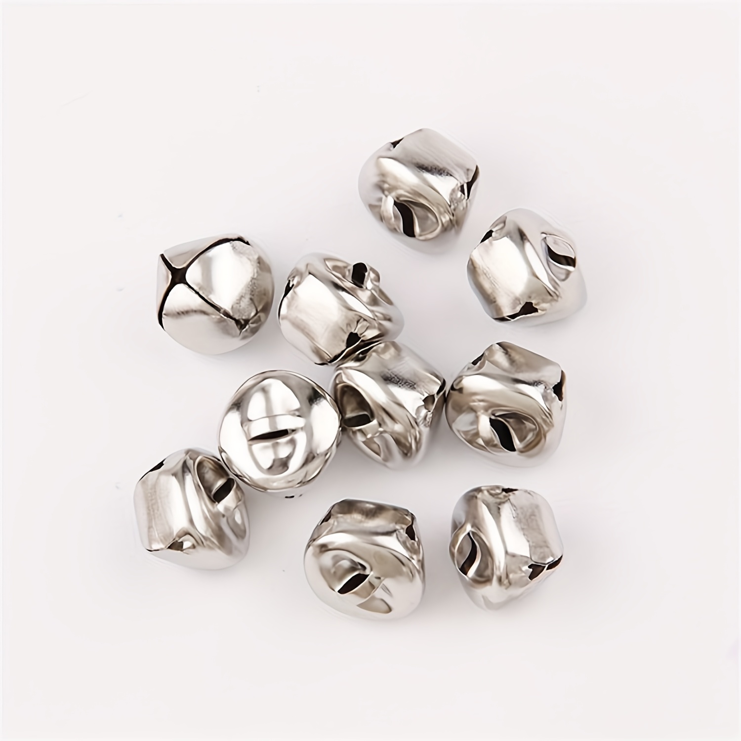 TEMU 10pcs Christmas Handmade Bells - Perfect For Decorations, Vintage Decorations, Garlands, Decorations, Pet Collar Ornaments And Keychain