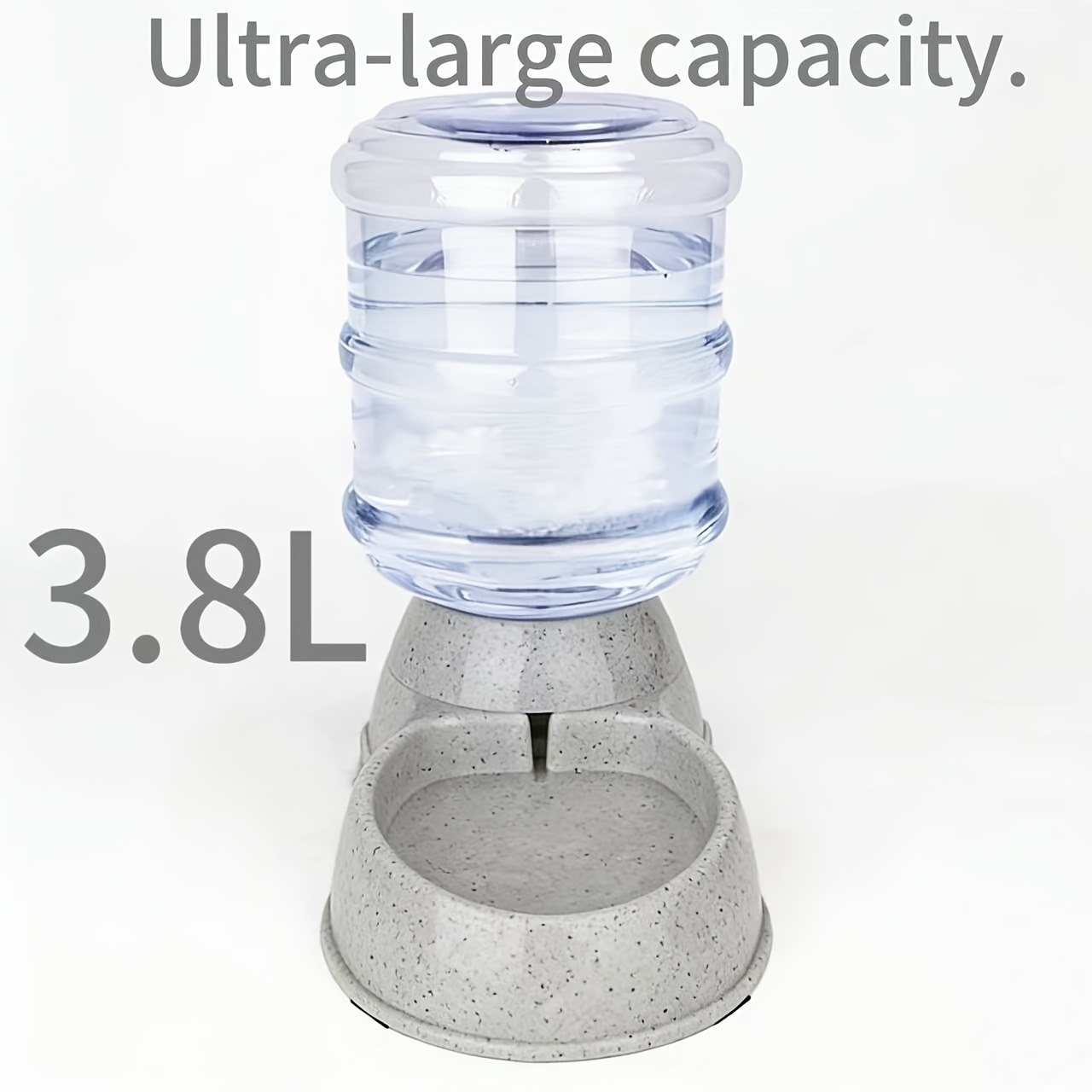 TEMU 3.8l Super Large Capacity!! Automatic Dog Feeder And Water Dispenser - Suitable For Small And Medium-sized Pets, Gravity Feeding , Durable Pp