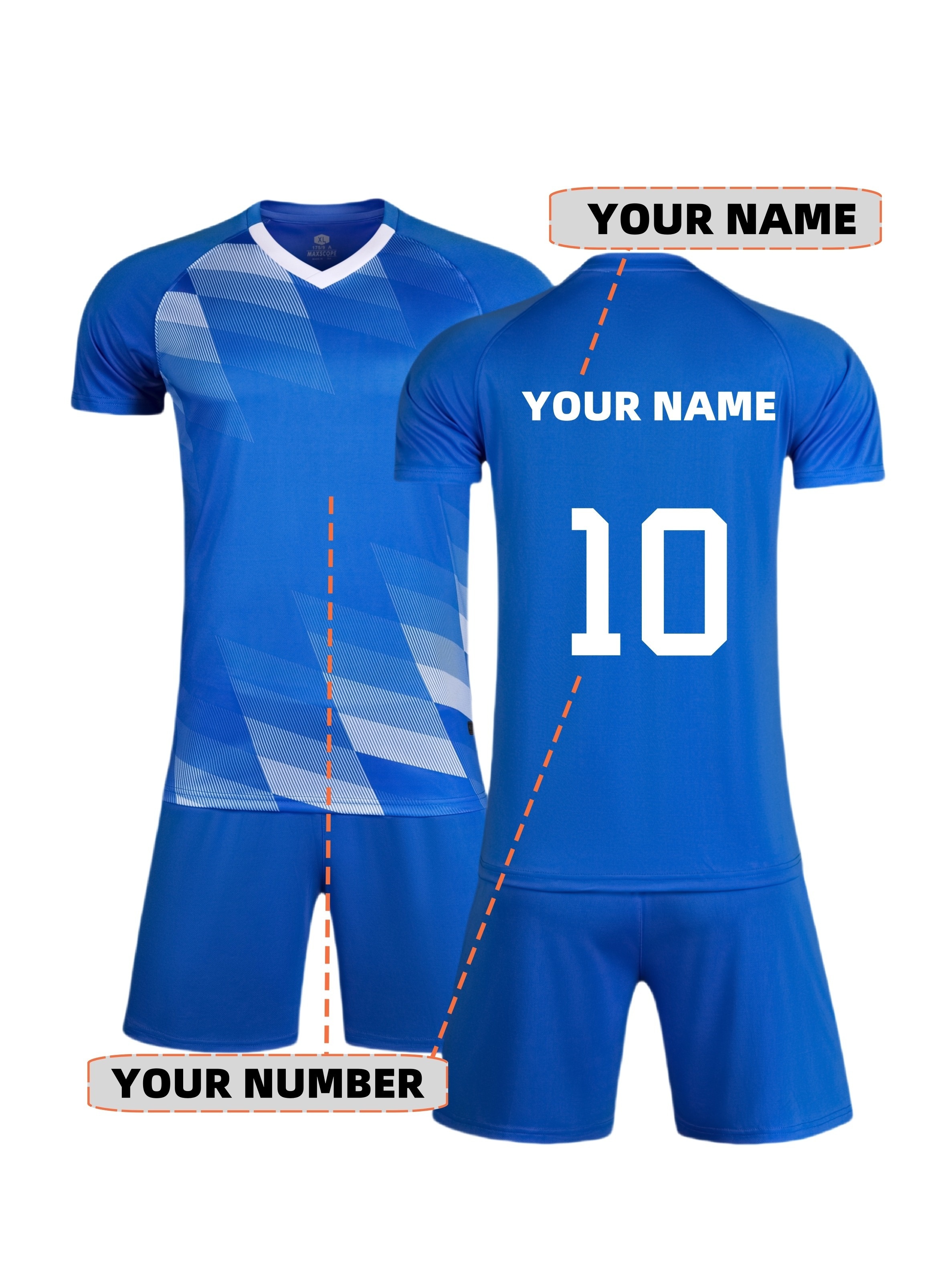 2pcs customizable soccer training running gear set breathable geometric stripe short sleeve t shirt quick   shorts personalize   number ideal for gym team sports hiking everyday activities