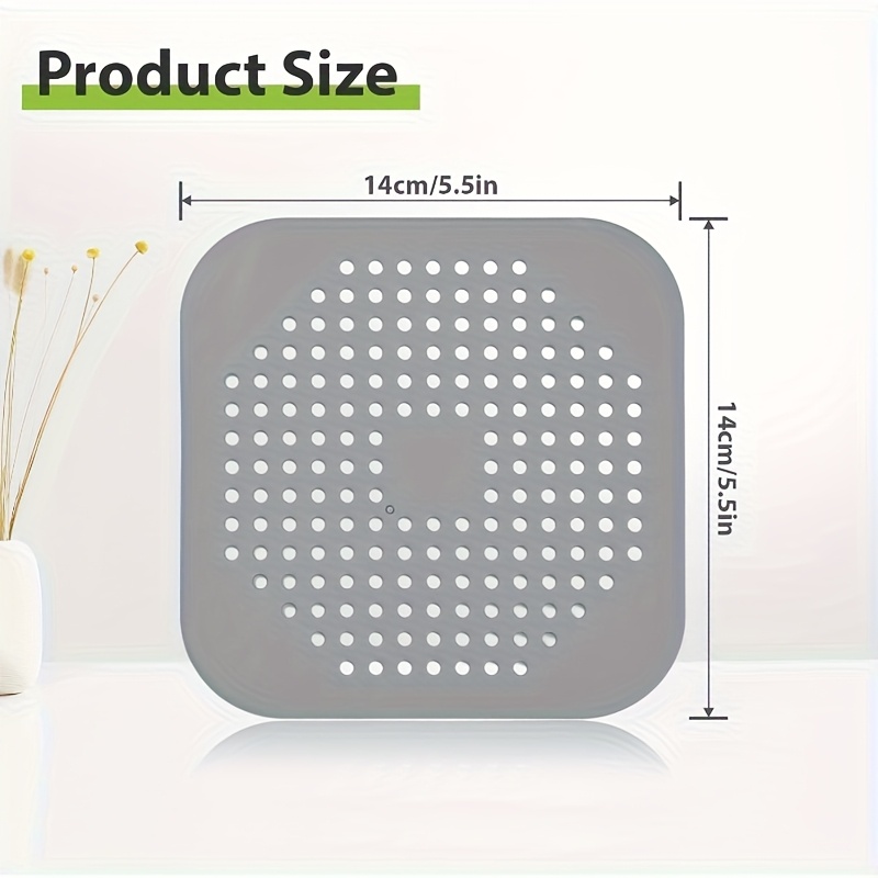 Image of 1pc Hair Catcher Drain Strainer, Non-electric Sink & Bathtub Clog , Hair Stopper For Shower, , With Alcohol-free, Battery-free