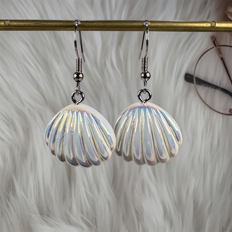 Colorful Resin Cream Pendant Earrings, Fresh, Beautiful And Fashionable, Suitable For Wearing