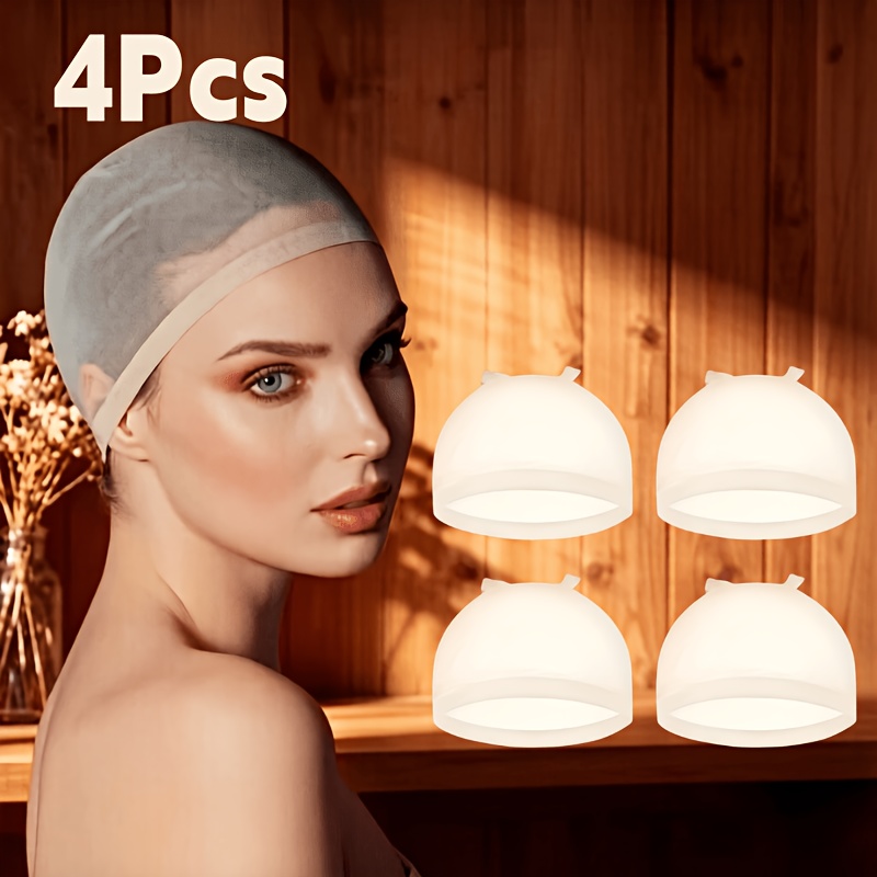 TEMU Invisible Nude Nylon Hair Net, High-elasticity Ultra-thin Breathable Lace Cap, Fits The Scalp Without Feeling Stuffy, Suitable For Wig Securing,