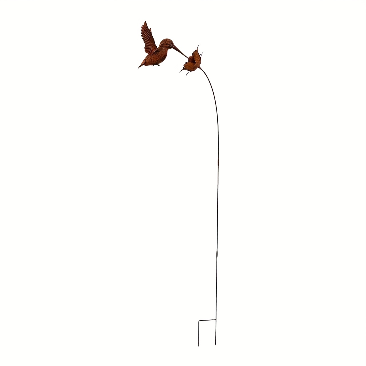TEMU 【3D】 [3D] 1pc Marteau de jardin décoratif en fer de martin-pêcheur et de , posture volante, marteau de jardin créatif en fer, ajoutant du fun
