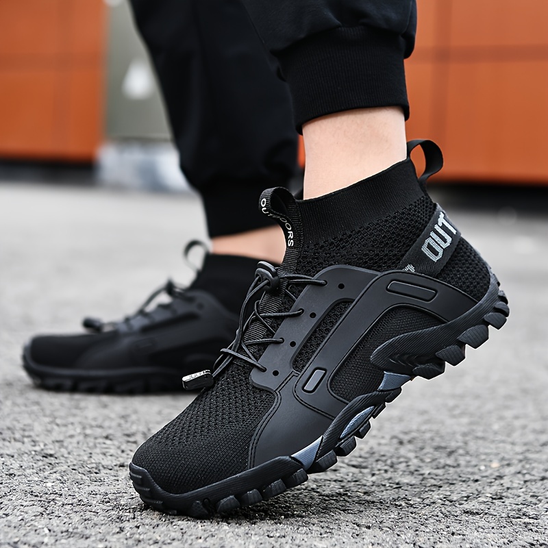 mountaineering shoes for mens summer     breathable rainforest hiking shoes   off road running oversized sports shoes