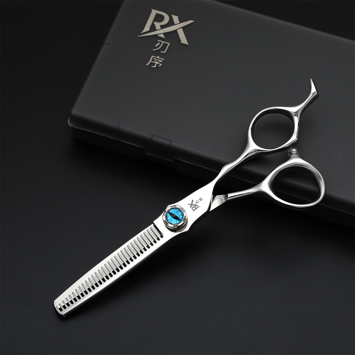 Devil's Eye VG10 Steel Flat Mouth Thinning Shears, Japanese Design