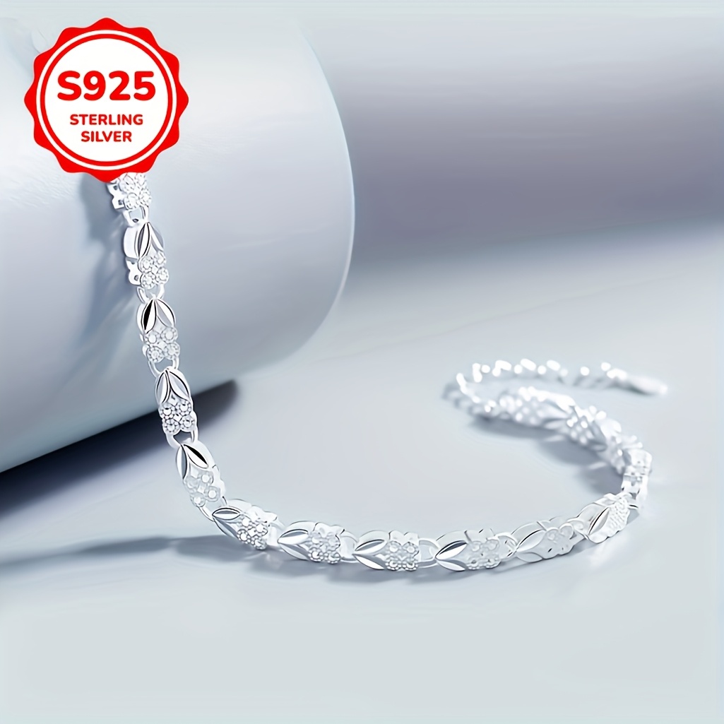 925 Sterling Silver Bohemian Bracelet with Toggle Clasp