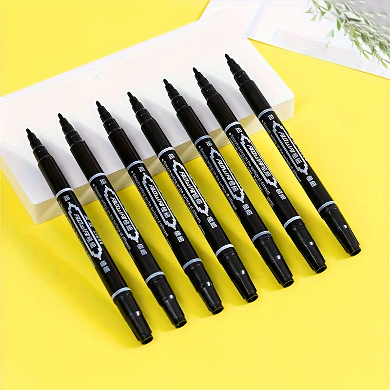 

10 Pcs Dual Tip Permanent Markers - , Quick-dry, - Pens For Drawing, , Art School Supplies For Teens & Adults