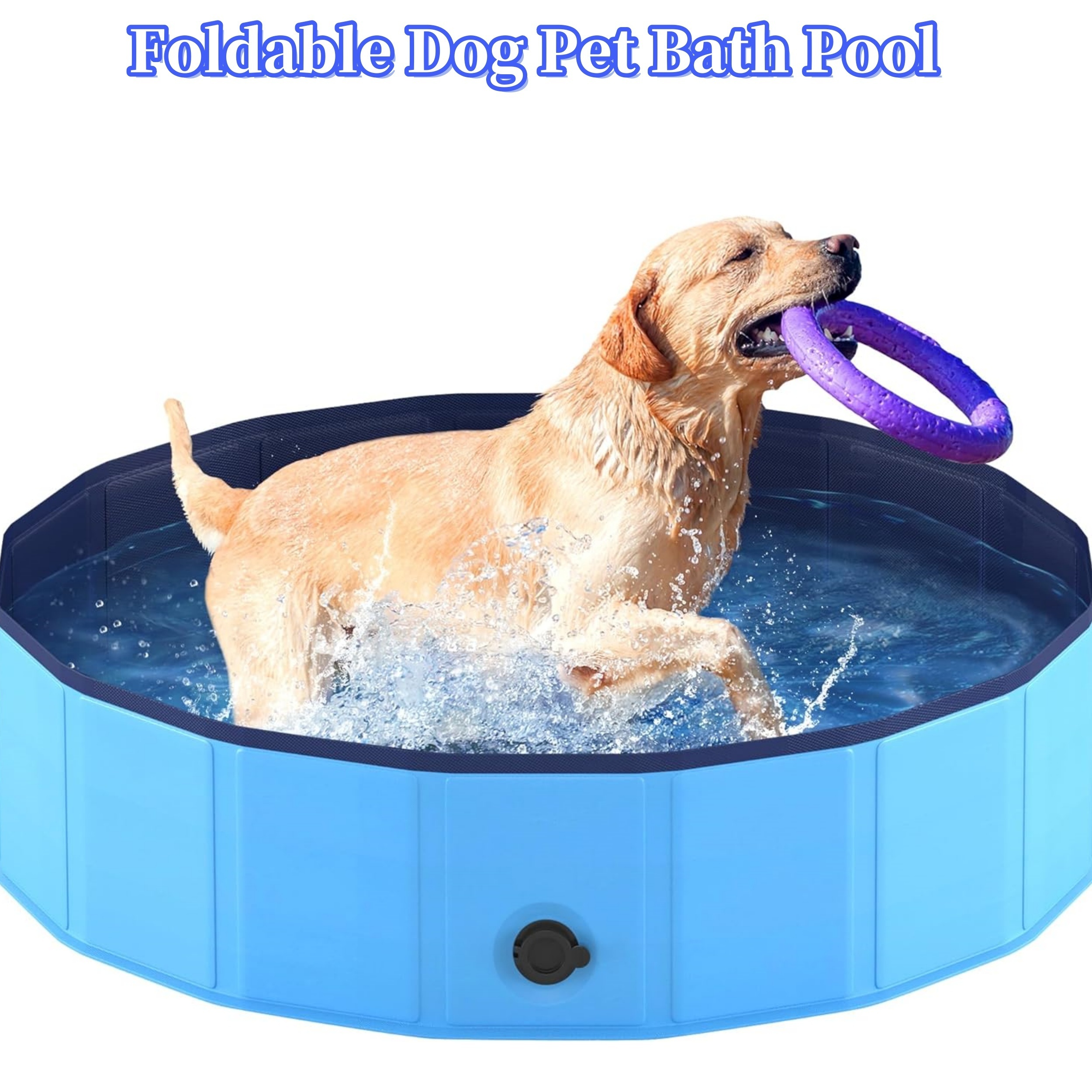 

Foldable Dog Pet Bath Pool Collapsible Dog Pet Pool Bathing Tub Kiddie Pool Doggie Wading Pool For Puppy Small Medium Large Dogs Cats And Kids