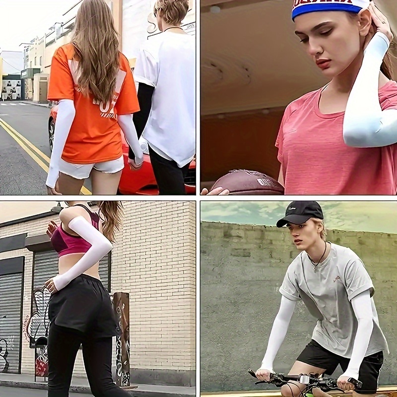 A Pair of High-Elastic Compression Arm Sleeves, Comfortable And Breathable for Both Men And Women. Suitable for Summer Leisure Sports, These Sleeves Are Ideal for Outdoor Travel, Casual Driving, Cycling, And Everyday Use.