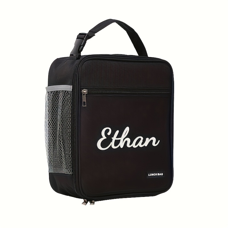 TEMU [customization] Personalized Insulated Lunch Bag - Portable Thermal Lunch Box Bag, Suitable For Work, Picnic, Travel - Bento Box Storage Bag,
