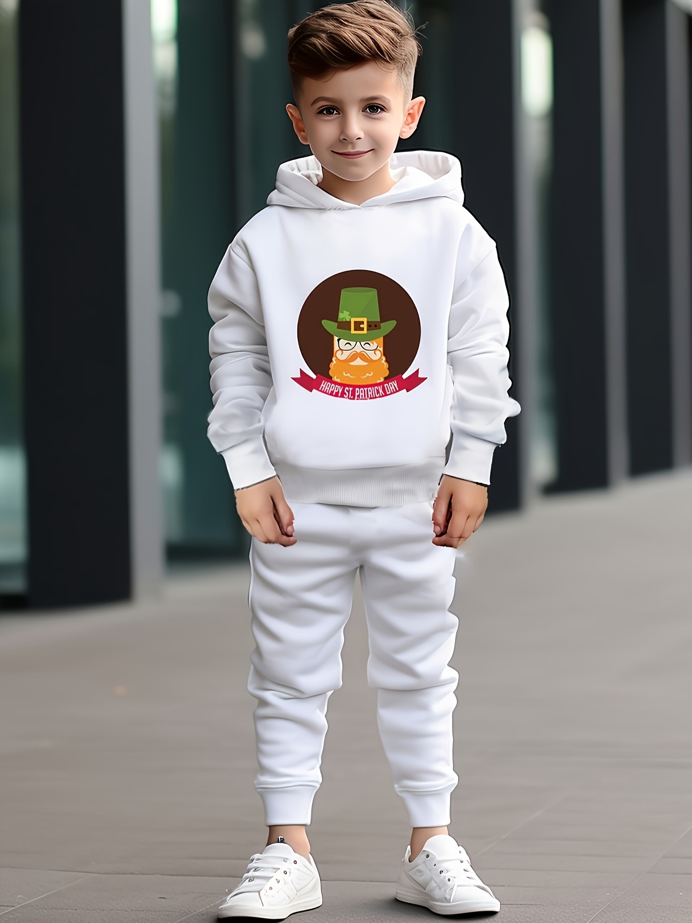 Boys white sweatsuit online