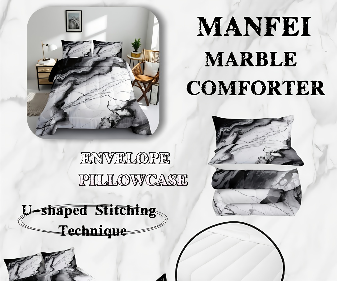 3pcs marble print comforter set full/queen/king size marbling abstract stone texture bedding set artwork chinese style comforter   for women men adults living room bedroom decor with 1 comforter and 2 pillowcases   painting, home decor, cozy bedroom, modern bedding, artwork design, quilted comforter, durable material, decorative bedding, comforter pillowcases, adult bedding, couples decor Product details 0