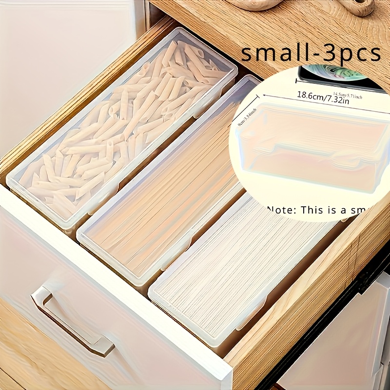3pcs Large Capacity Clear Plastic Storage Bins - Stackable, Sealable & Kitchen Organizer For Fruits, Vegetables, Meats | Includes Lids
