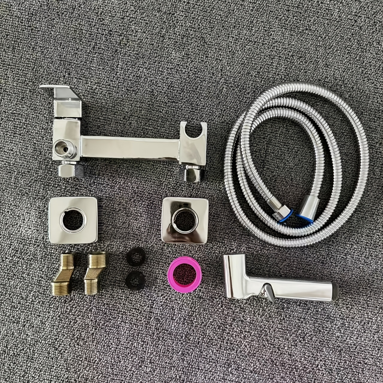 Bathroom Showerhead with Body Scrubber Spray Gun