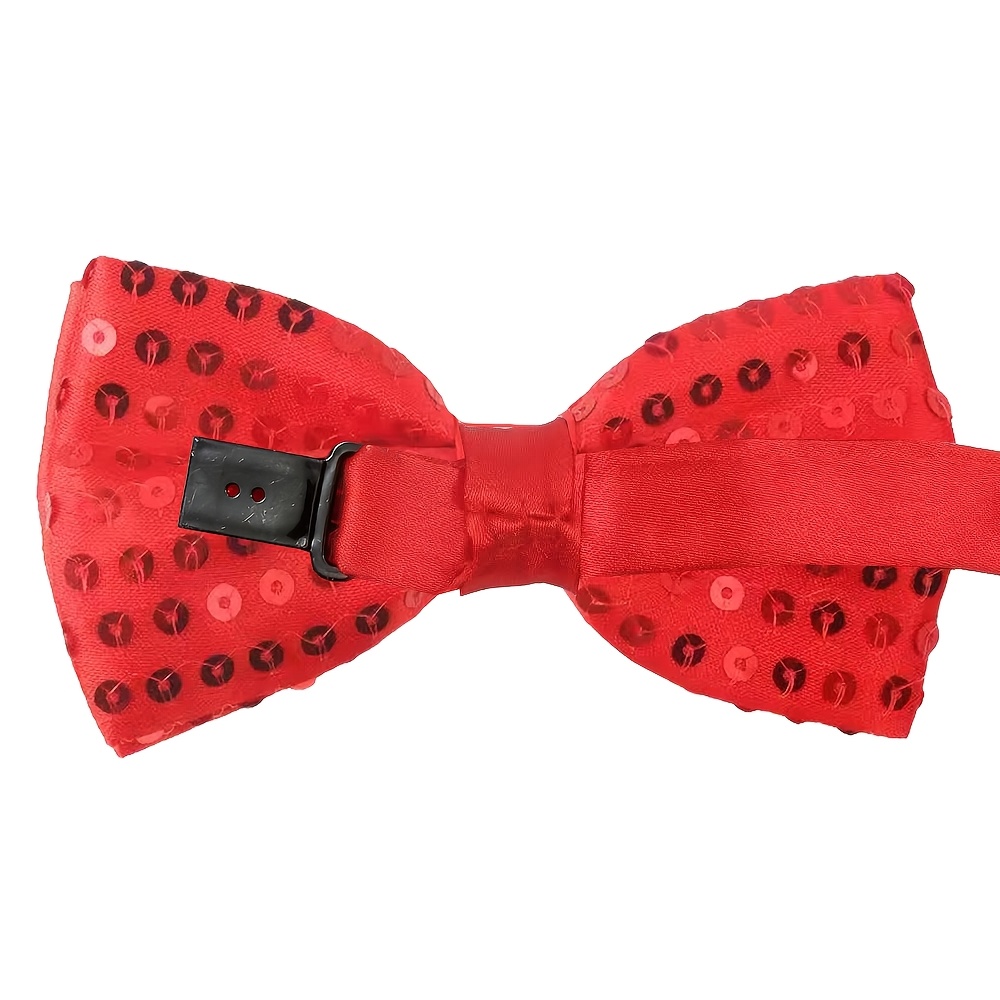 5 pezzi di papillon unisex con paillettes, decorazioni regolabili, multicolore, adatti per carnevale, festival musicali, natale,  ,   di fine   e     festive, focus su abiti da ballo, oggetti di   per performance  