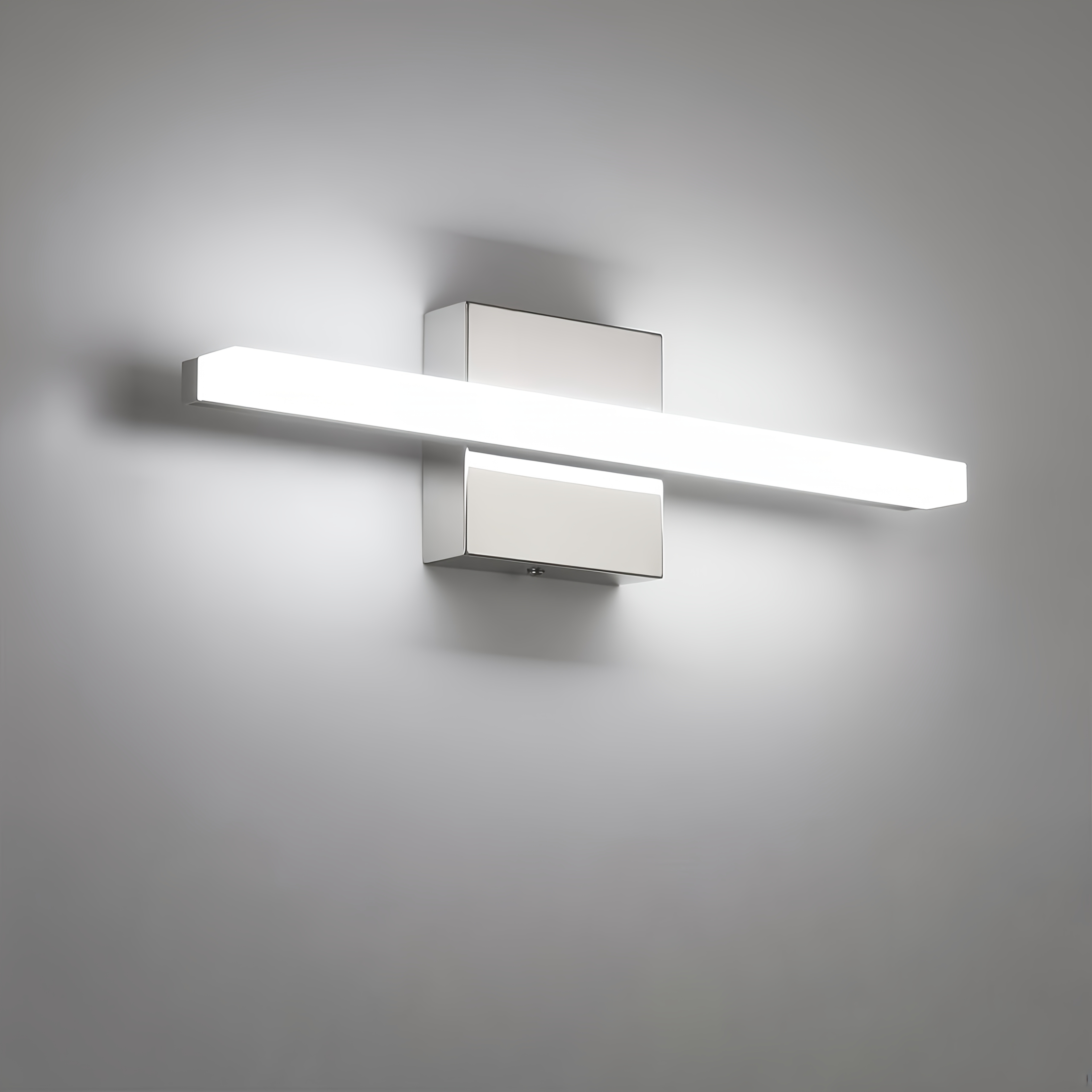 modern bathroom light fixtures over mirror 16   inch chrome vanity light bar for bathroom wall light fixtures cool white 6000k