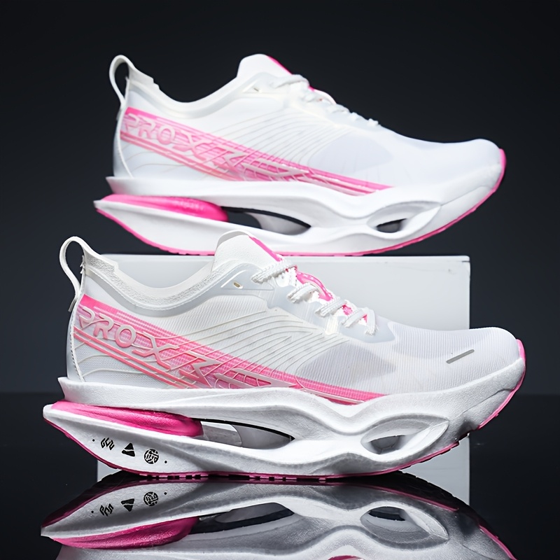 Fly Electric 6U Collaboration Cyber Running Shoes Carbon Plate Anti-Torsion Student Running Shock Absorption Breathable Racing Sneakers