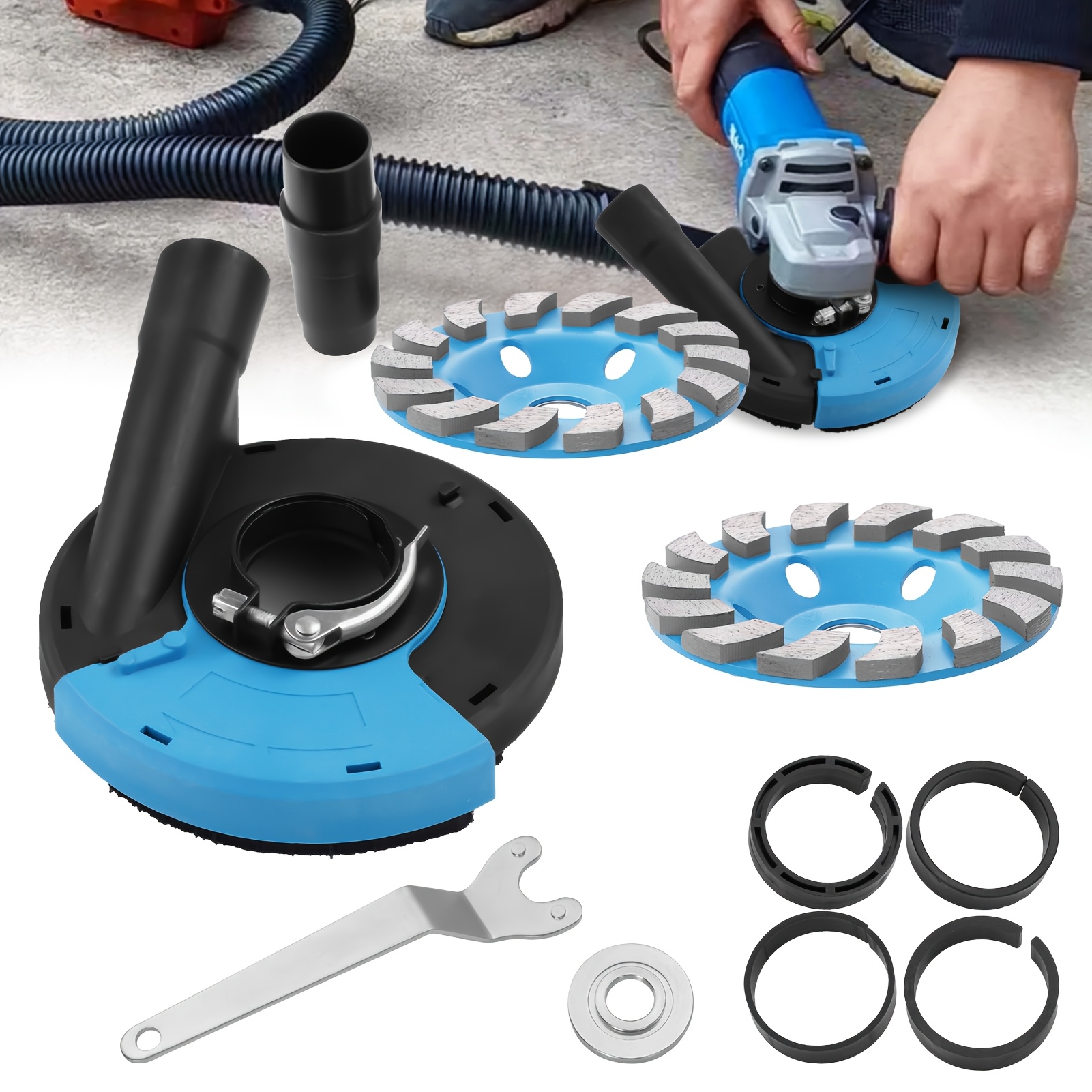   grinding cup dust extractor hood for angle grinder 125mm durable   construction grinding cup dust extraction