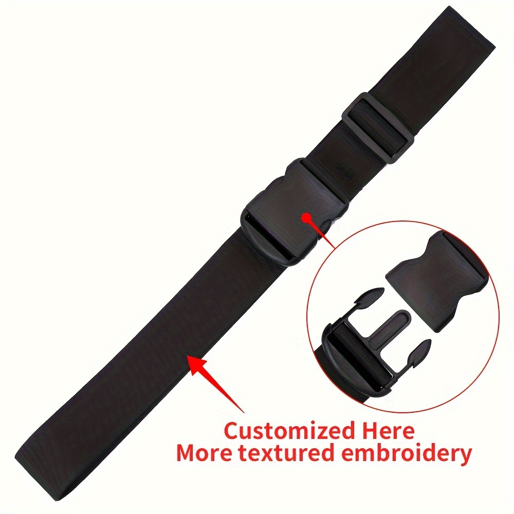 TEMU Personalized Embroidered Luggage Strap, Customized Safe Luggage Belt