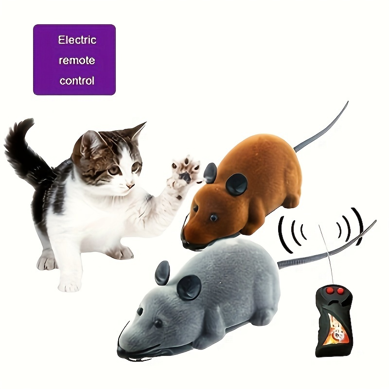 

Cat's Plush Remote Control Mouse Electric Funny Animal Model Toy, Teasing Interactive Toy