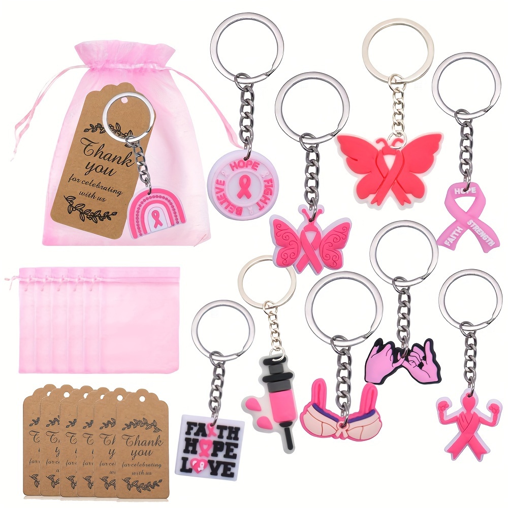 

10 Of Inspirational Breast Keychain Or Him, & Recovery Jewelry