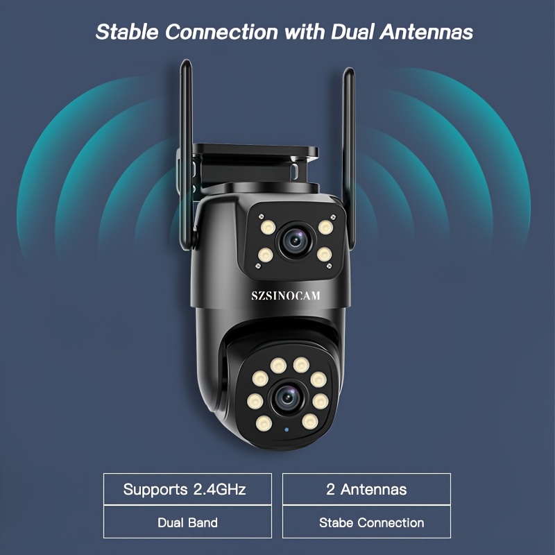 Dual Lens 4g Sim Camera Dual Lens Wifi Cctv Camera With Sim Card
